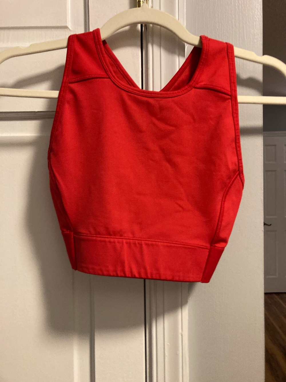 Forever 21 Red Racerback Sports Bra Crop Top
